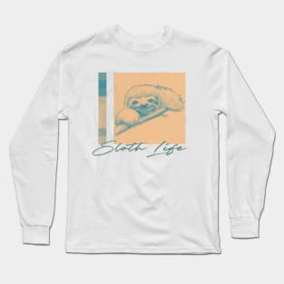 Sloth Life / Aesthetic Style / Cute Sloth Lover Design Long Sleeve T-Shirt